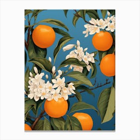 Orange Blossoms On A Tree Canvas Print