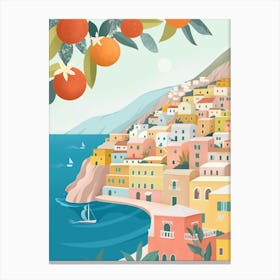 Positano Coast, Italy Canvas Print