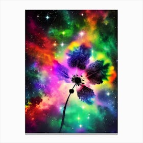 Flower In Space 19 Canvas Print