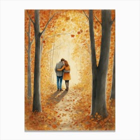 Autumn Love Canvas Print