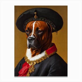 Boxer Renaissance Portrait Oil Painting Canvas Print