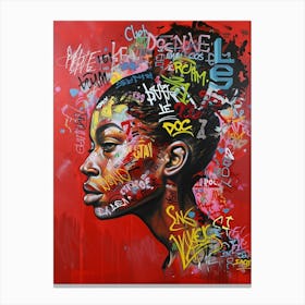 Graffiti Girl Canvas Print