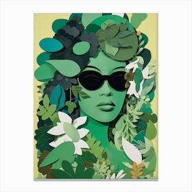 The Green Masquerade Canvas Print