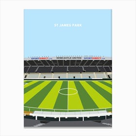 St James Park Newcastle United Print Canvas Print
