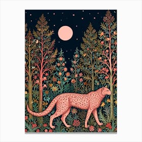 William Morris Cheetah Canvas Print