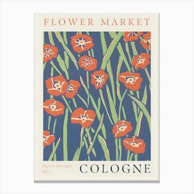 Flower Market Cologne Canvas Print