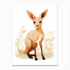 Baby Animal Illustration  Kangaroo 1 Canvas Print
