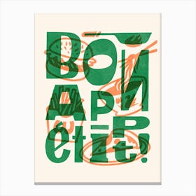 No. 2 Bon Appetit! Canvas Print