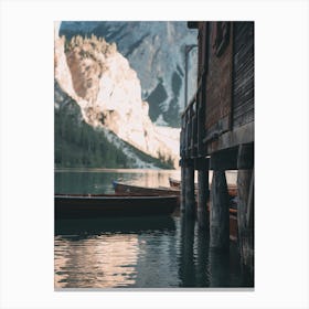 Lake Canoes Canvas Print