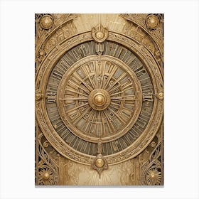 Clock Of The Gods Canvas Print