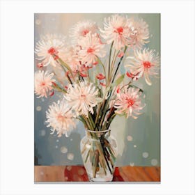 Allium Flower Still Life Painting 2 Dreamy Canvas Print