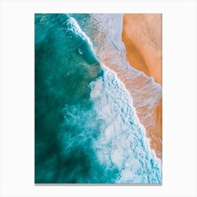 Aerial View Of The Beach 8 Canvas Print