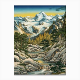 Alpine Landscape Canvas Print