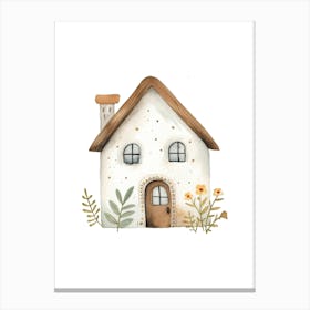 Watercolor House 1 Canvas Print