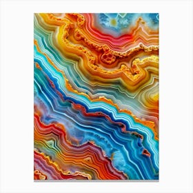 agate waves Canvas Print