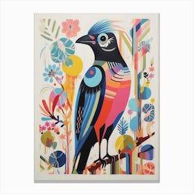 Colourful Scandi Bird Osprey 1 Canvas Print