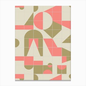 Bauhaus Tiles Shapes Canvas Print