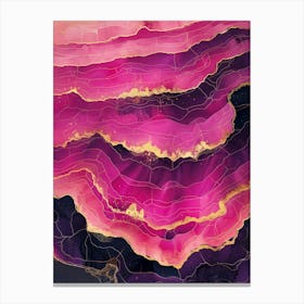 Pink Agate Canvas Print Abstract Canvas Print