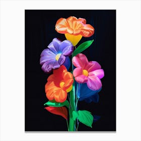 Bright Inflatable Flowers Wild Pansy 3 Canvas Print
