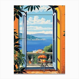 Amalfi Window 2 Canvas Print