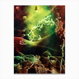 Green In Reddishbrown Canvas Print