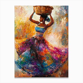 Afro Dancer Canvas Print