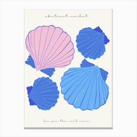 Sea Shells Ocean Collection Boho Canvas Print
