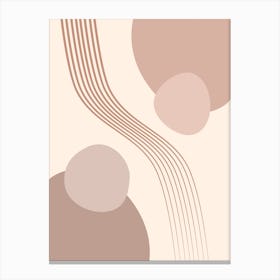 Calming Abstract Painting in Neutral Tones 13 Canvas Print