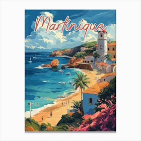 Serene Martinique Beachscape Poster Canvas Print