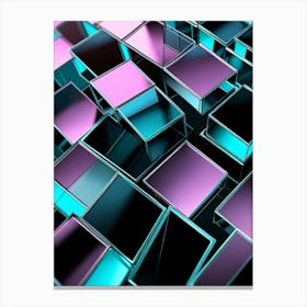 Abstract Cubes Canvas Print