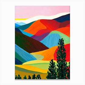 Death Valley National Park 1 United States Of America Abstract Colourful Canvas Print