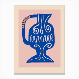 Blue Vase Ceramics Canvas Print