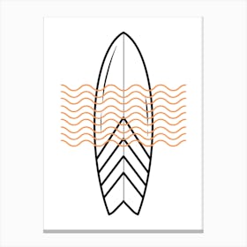 Surfboard Canvas Print