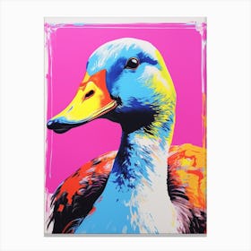 Andy Warhol Style Bird Goose 6 Canvas Print