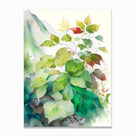 Poison Ivy In Rocky Mountains Landscape Pop Art 3 Canvas Print