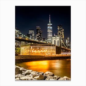 Picturesque Manhattan Impression From Brooklyn Canvas Print