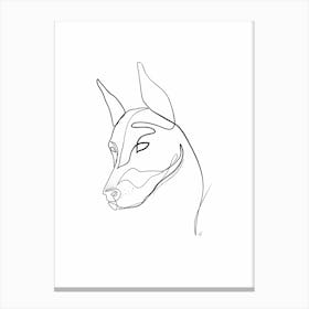 Doberman Canvas Print