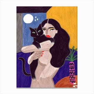 Cat Lover Canvas Print