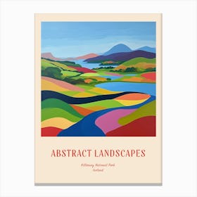 Colourful Abstract Killarney National Park Ireland 1 Poster Canvas Print