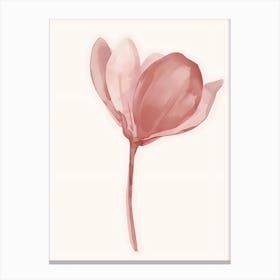 Pink Magnolia Flower Canvas Print