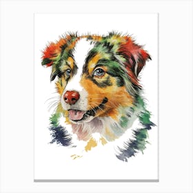 Australian Shepherd Dog Canvas Print