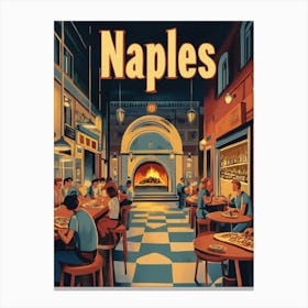 Aihrgdesign A 1970s Inspired Travel Poster For Naples Depicti 2d97b2cf C466 44d7 B310 3d6071bd0651 0 Canvas Print