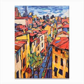 Bologna Italy Fauvist Painting Canvas Print