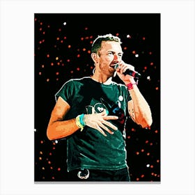 Chris Martin coldplay band music Canvas Print