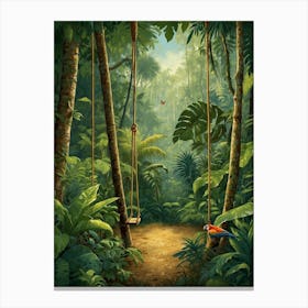 Swings In The Jungle Canvas Print