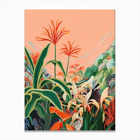 Boho Plant Painting Spider Plant 2 Canvas Print