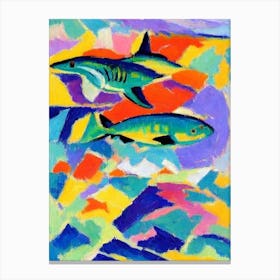Sand Shark Matisse Inspired Canvas Print