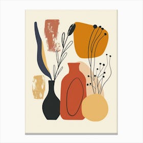 Cute Abstract Objects Collection 9 Canvas Print