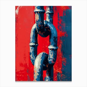 Chain Link Painting Canvas Print