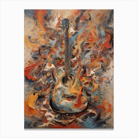 Guitar abstract Canvas Print